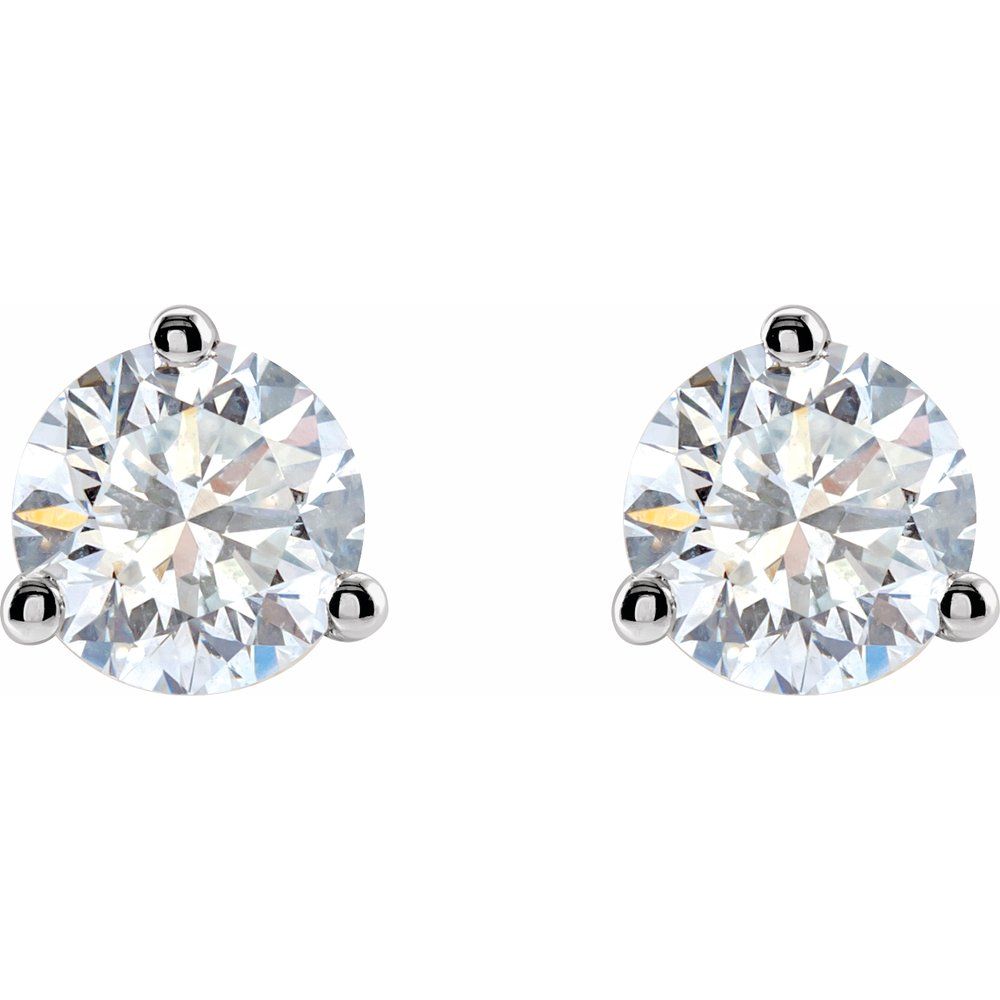 14K Gold Lab Diamond Stud Earrings